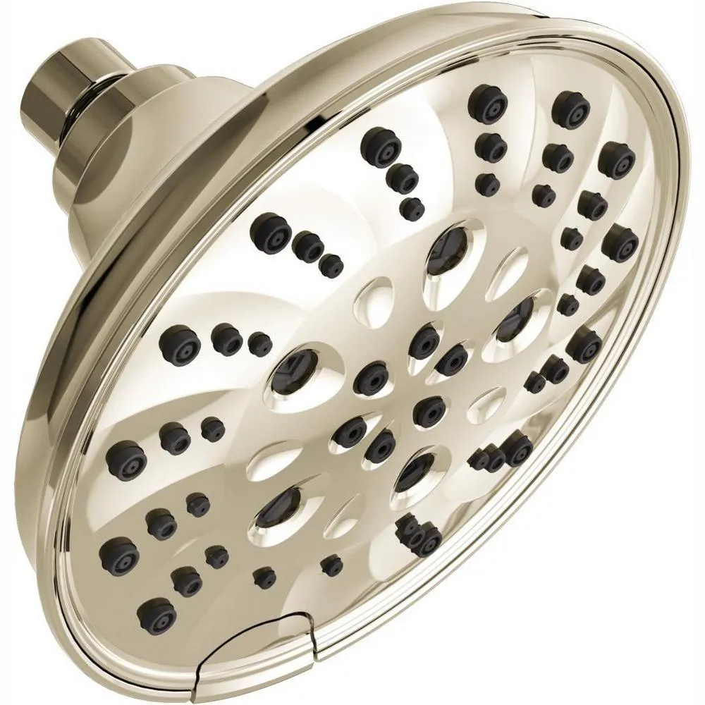 Delta Pivotal 5-Spray 6 in. Wall Mount Fixed Rain H2Okinetic Shower Head in Venetian Bronze, photo 15 of 24