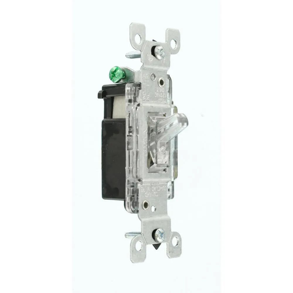 15 Amp Illuminated Toggle Switch, Clear, photo 2 of 4