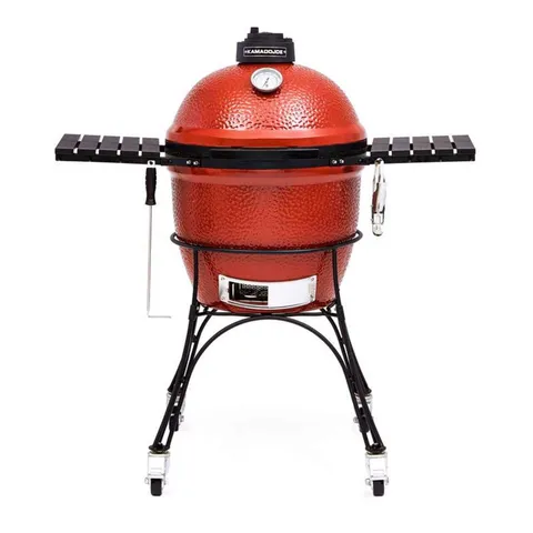 18 in. Classic I Charcoal Kamado Grill and Smoker Red