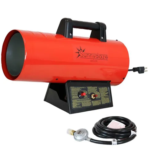40,000 BTU Forced Air Propane Space Heater with Overheat Auto-Shutoff