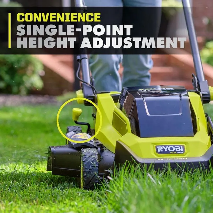 RYOBI 20 in. 40-Volt Brushless Lithium-Ion Cordless Walk Behind Self-Propelled Mower & Trimmer w/6.0 Ah Battery & Charger, photo 8 of 9