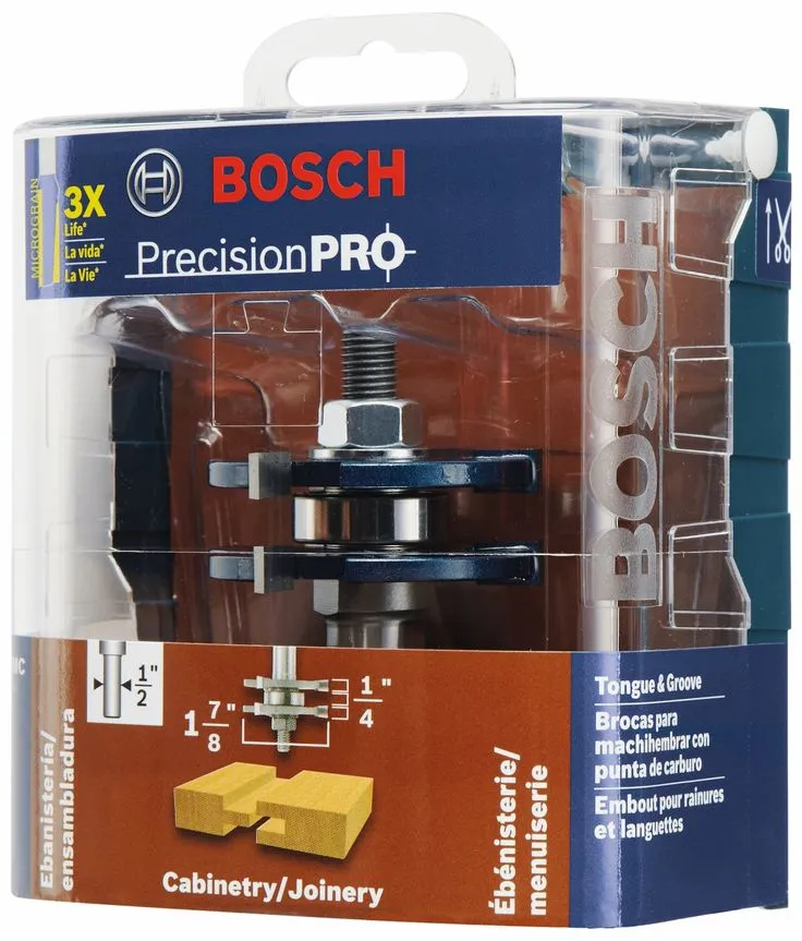 Bosch 1-7/8-in Carbide-Tipped Tongue and Groove Router Bit, photo 3 of 8