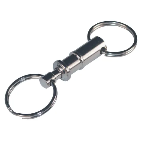 Metal Silver Valet Key Chain