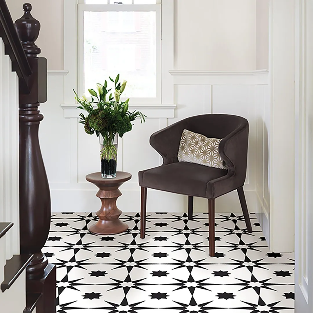 FloorPops! FloorPops Altair 12 in. x 12 in. Peel and Stick Virgin Vinyl Floor Tiles (10-Pack), photo 2 of 2