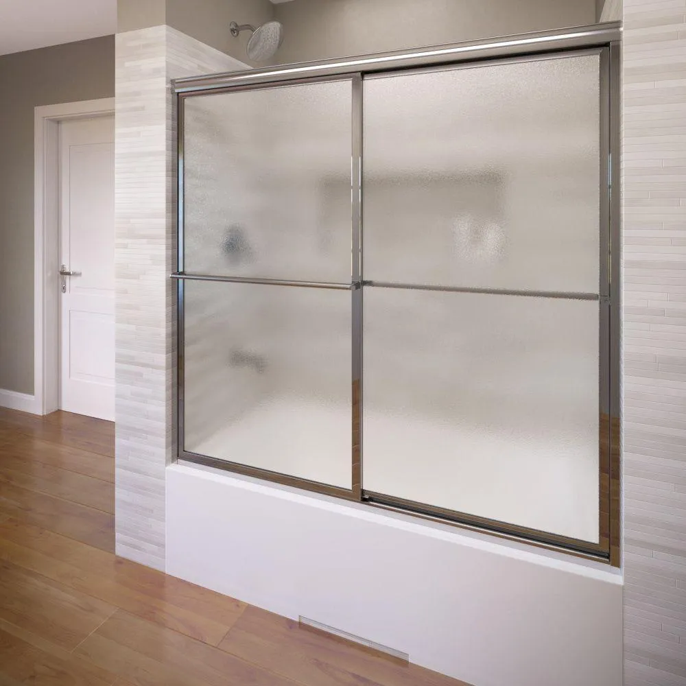 Deluxe 59 in. x 58-1/2 in. Clear Framed Sliding Tub Door in Oil Rubbed Bronze, photo 17 of 18