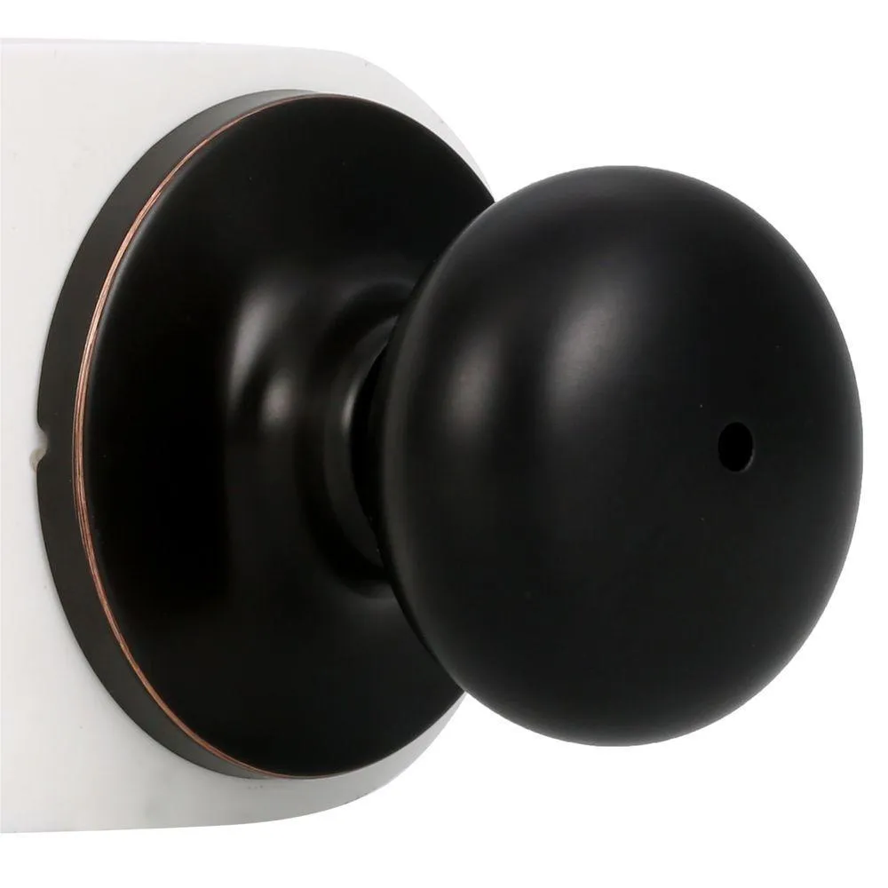 Premiere Essentials Privacy Bed/Bath Oil-Rubbed Bronze Salem Door Knob, photo 2 of 5