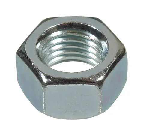 9/16 in. Zinc-Plated Steel USS Hex Nut, 50-Pack