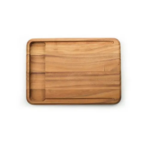 10.5 × 15 × 1.25 in Rectangle Acacia Wood Edge Grain Cutting Board