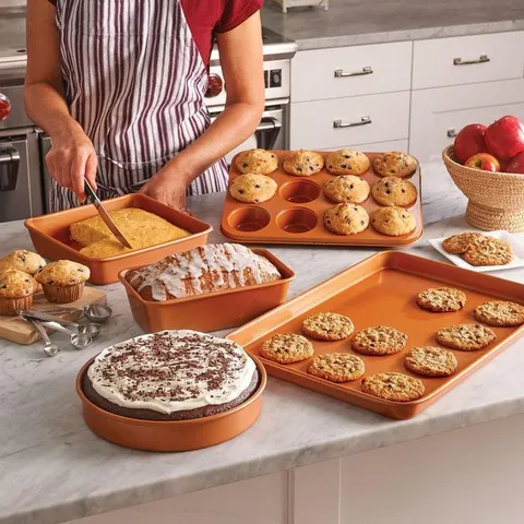 Ti-Ceramic Non-Stick Muffin Pan (12-Muffins Capacity)