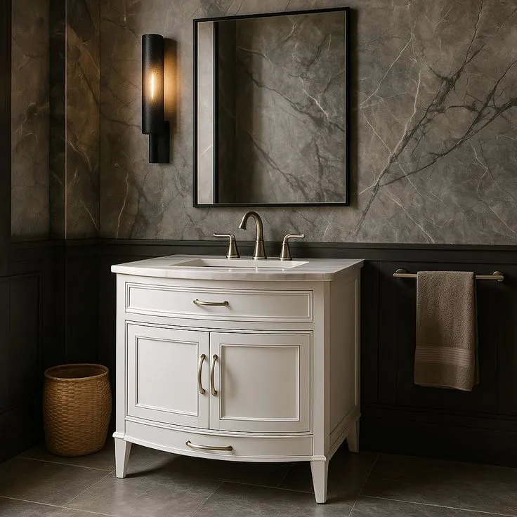 Home Decorators Collection Dacosti 42-Inch Bathroom Vanity with Marble Top, photo 3 of 3