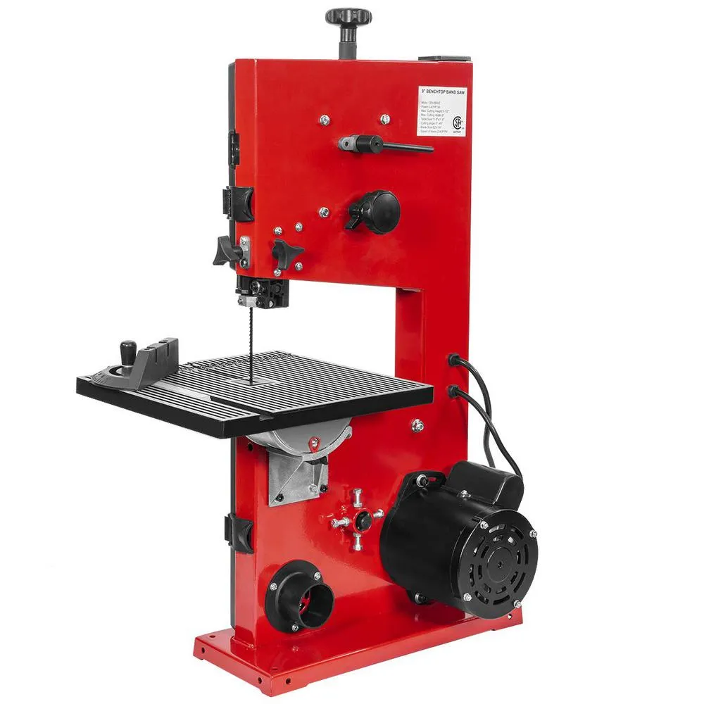 9 in. 3 Amp 2340 RPM Professional Benchtop Stationary Wood Cutting Band Saw with Dust Collection Port, photo 2 of 7