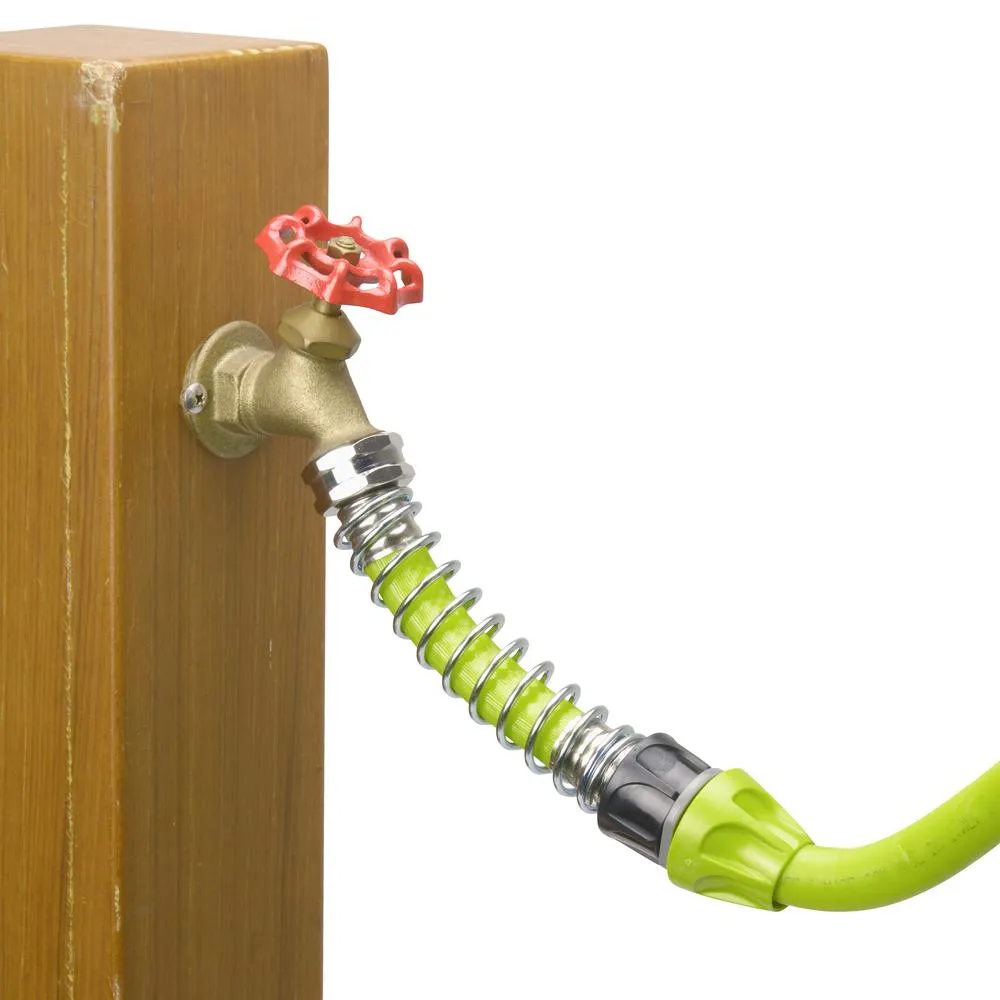 AQUA JOE Heavy Duty Coiled Spring Hose Kink Protector and Faucet Extension (Lead Free, Phthalate Free, BPA Free), photo 2 of 2