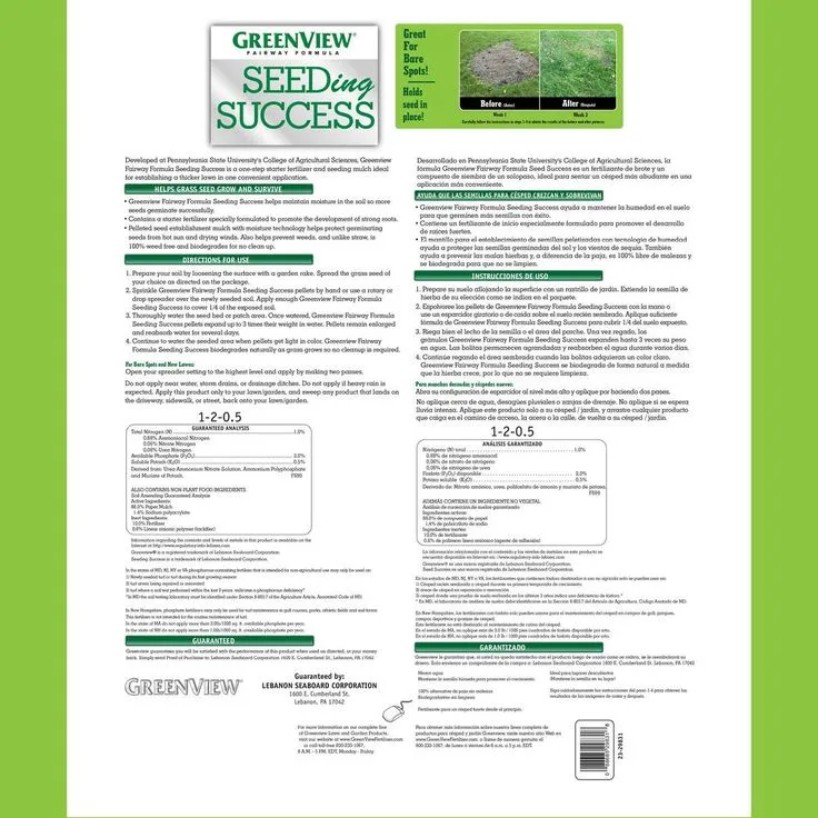 GreenView 38 lbs. Fairway Formula Seeding Success Biodegradable Mulch with Fertilizer (50-Bags/38,000 sq. ft./Pallet), photo 2 of 7