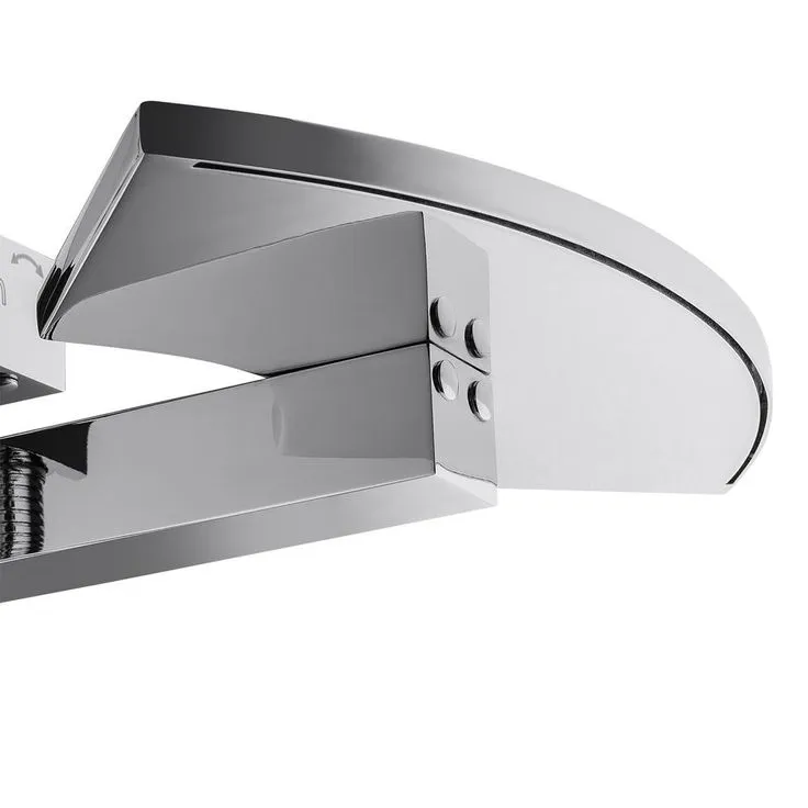 1-Handle Freestanding Floor Mount Roman Tub Faucet Bathtub Filler with Waterfall Style and Hand Shower in Chrome, photo 10 of 10