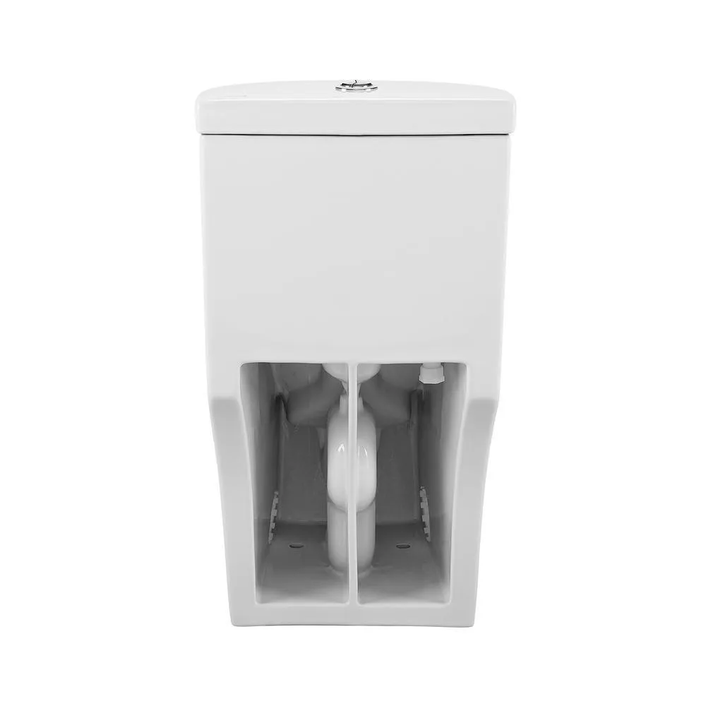 Sublime 1-Piece 0.8/1.28 GPF Dual Flush Elongated Toilet in White, photo 5 of 14