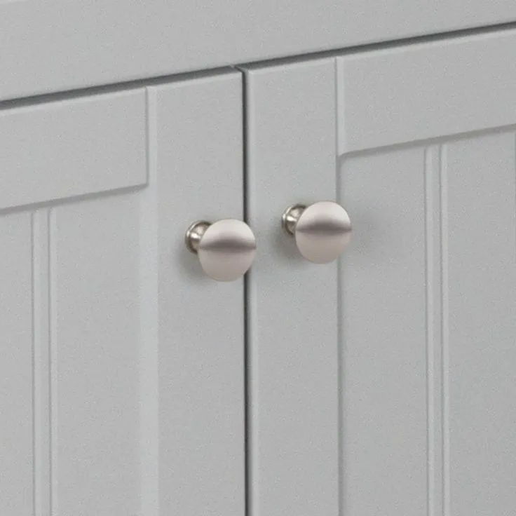 Style Selections Ellenbee 24.5-in Gray Single Sink Bathroom Vanity with White Cultured Marble Top, photo 2 of 9