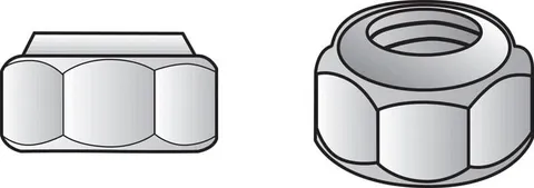 #10-32 Zinc-Plated Steel SAE Nut, 100-Pack