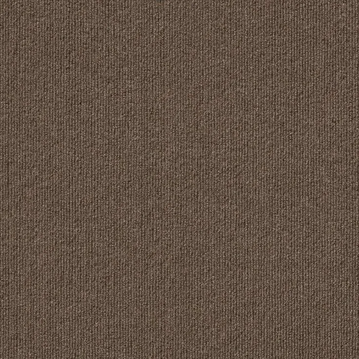 Foss Peel and Stick Design Smart Mocha Rib 18 in. x 18 in. Residential Carpet Tile (10 Tiles/Case), photo 2 of 10