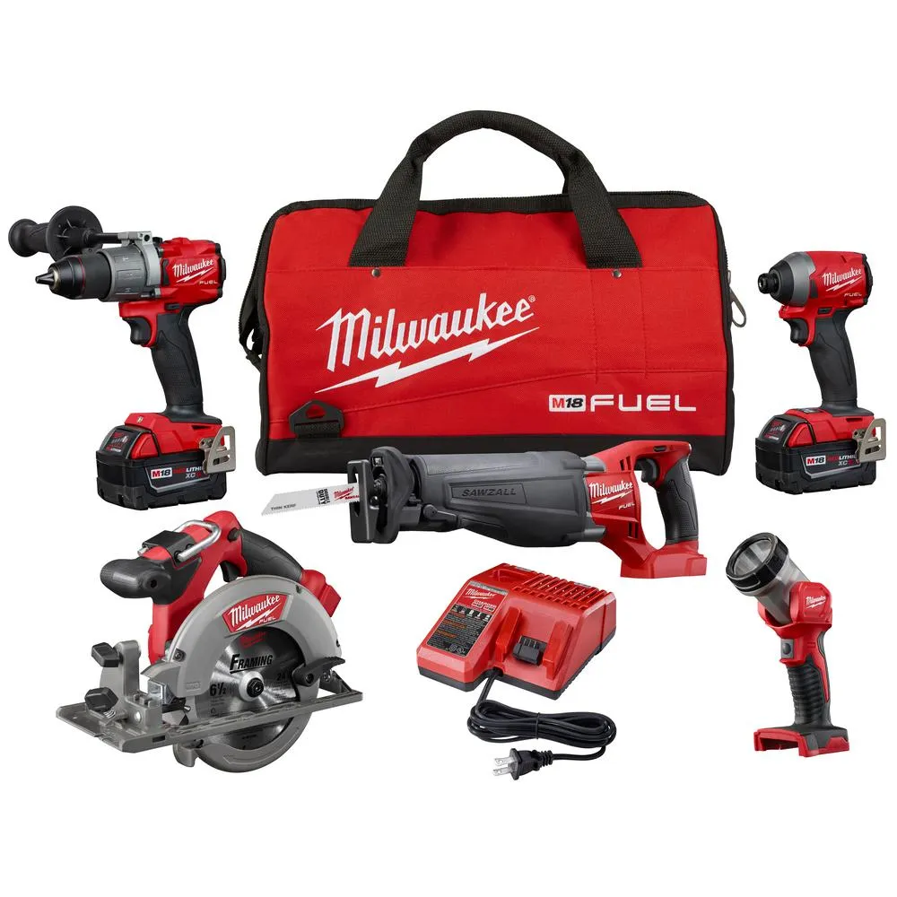 M18 FUEL 18-Volt Lithium-Ion Brushless Cordless Hammer Drill and Impact Driver Combo Kit (2-Tool) with Two 5Ah Batteries, photo 18 of 34