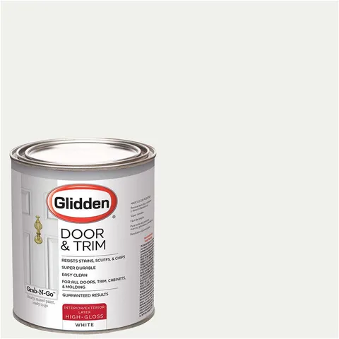 Door & Trim Paint, Grab-N-Go, High Gloss Finish,1 Quart