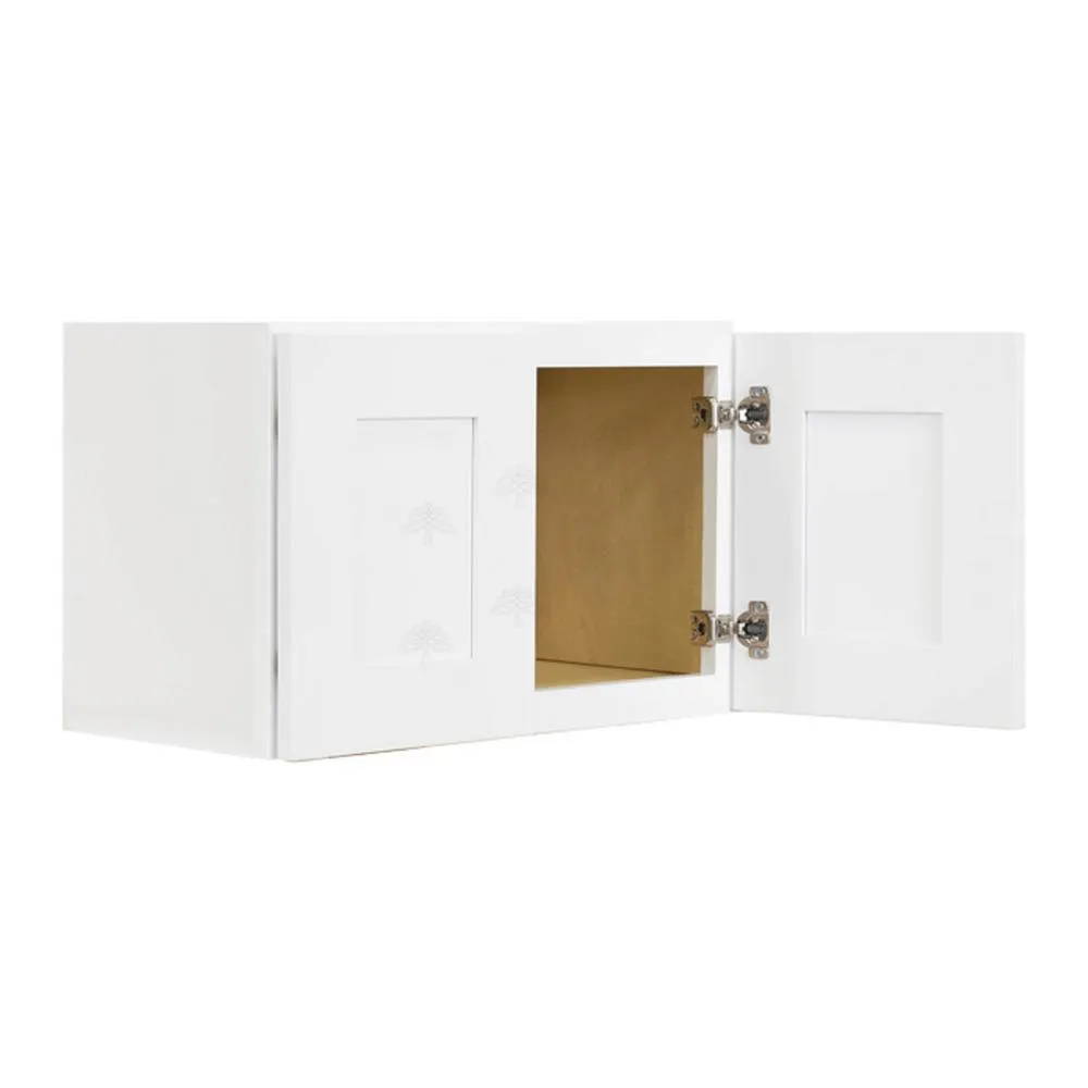Lancaster Shaker Assembled 24x18x12 in. Wall Cabinet with 2 Doors No Shelf in White, photo 3 of 6