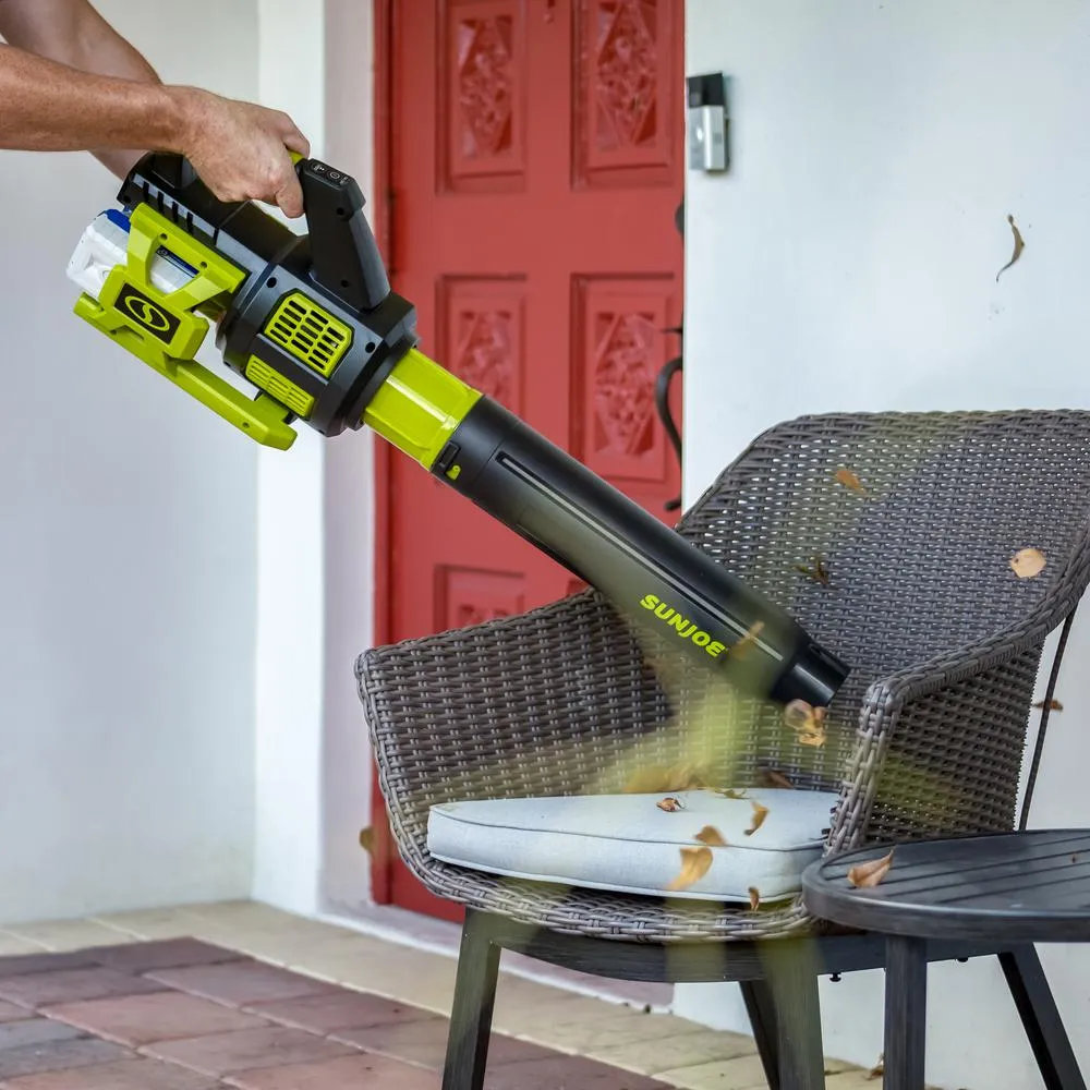 Sun Joe 140 MPH 560 CFM 48-Volt Cordless Brushless Turbine Jet Blower Kit with 2 x 2.0 Ah Batteries and Dual Charger, photo 12 of 12