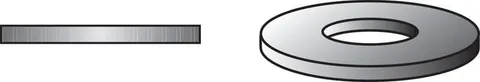 Zinc-Plated Steel 1/4 in. SAE Flat Washer, 100-Pack