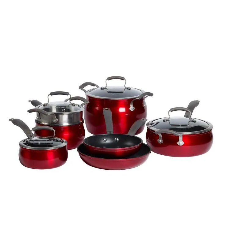 Translucent 11-Piece Hard-Anodized Aluminum Nonstick Cookware Set in Ebony, photo 7 of 8