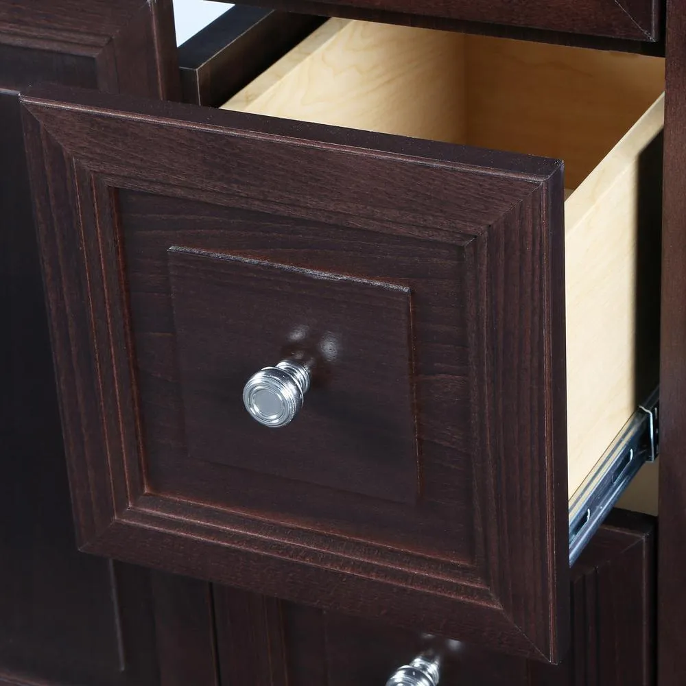 Brinkhill 48 in. W x 34 in. H x 22 in. D Bath Vanity Cabinet Only in Chocolate, photo 5 of 52