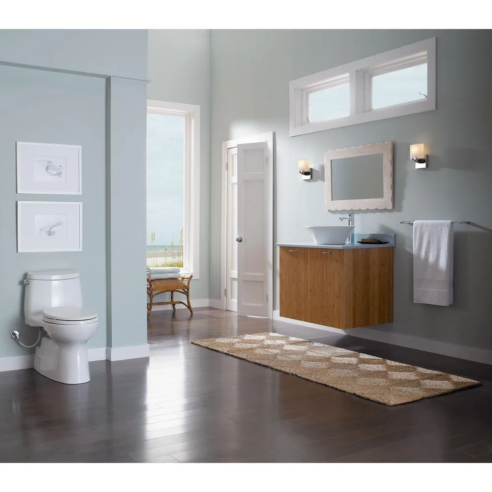TOTO Carlyle II 1-Piece 1.28 GPF Single Flush Elongated Skirted Toilet with CeFiONtect in Sedona Beige, photo 12 of 15