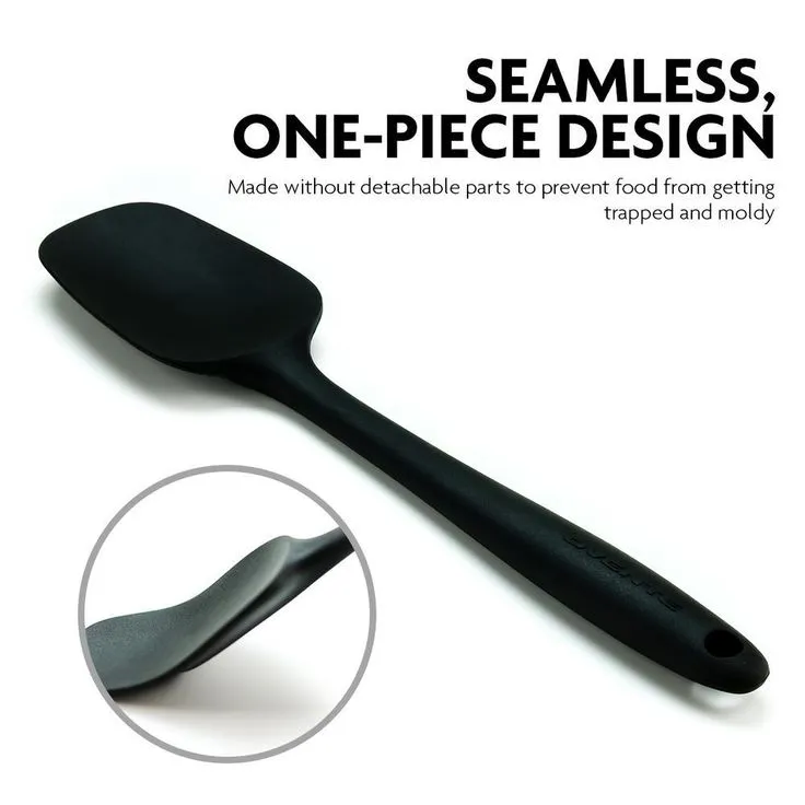 Premium Silicone BPA-Free, Spatula, Stainless Steel Core 500F Heat-Resistant, Non-Stick, Dishwasher Safe, (SP2001B), photo 2 of 7