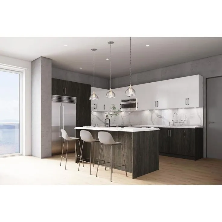 Cambridge 12-in W x 34.5-in H x 24-in D Carbon Marine Wood Engineered Wood Door Base Stock Cabinet, photo 4 of 9