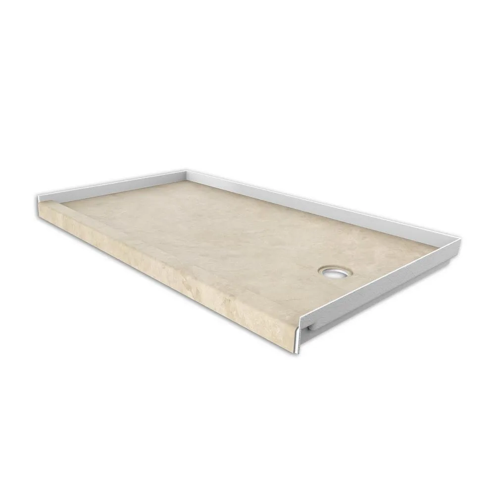 30 in. x 60 in. Single Threshold Shower Base with Right Hand Drain in Calacatta White, photo 17 of 20