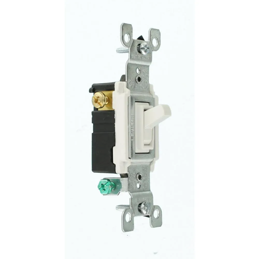 15 Amp 3-Way Toggle Switch, White (6-Pack), photo 2 of 10