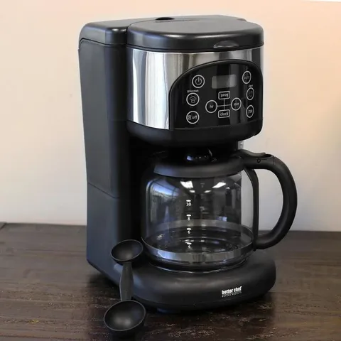 12-Cup Black Commercial/Residential Drip Coffee Maker