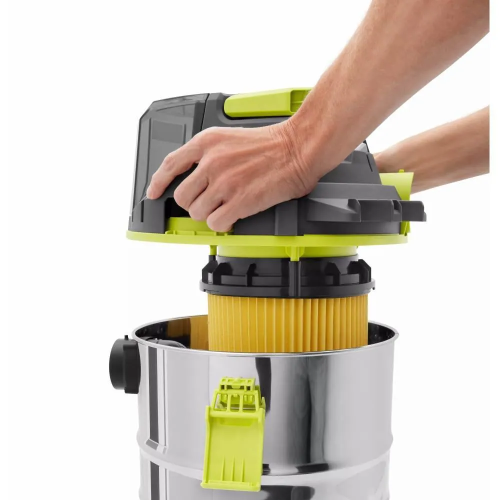 ONE+ 18V Cordless 4.75 Gallon Wet/Dry Vacuum (Tool Only) with Hose, Crevice Tool, Floor Nozzle, and Extension Wands, photo 8 of 15