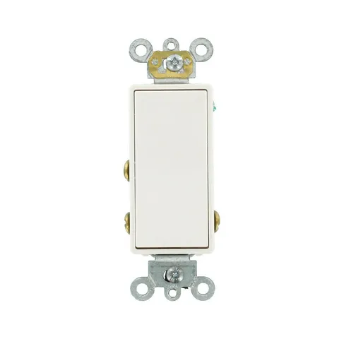15 Amp Decora Plus Commercial Grade Single Pole Double-Throw Center-Off Momentary Contact Rocker Switch