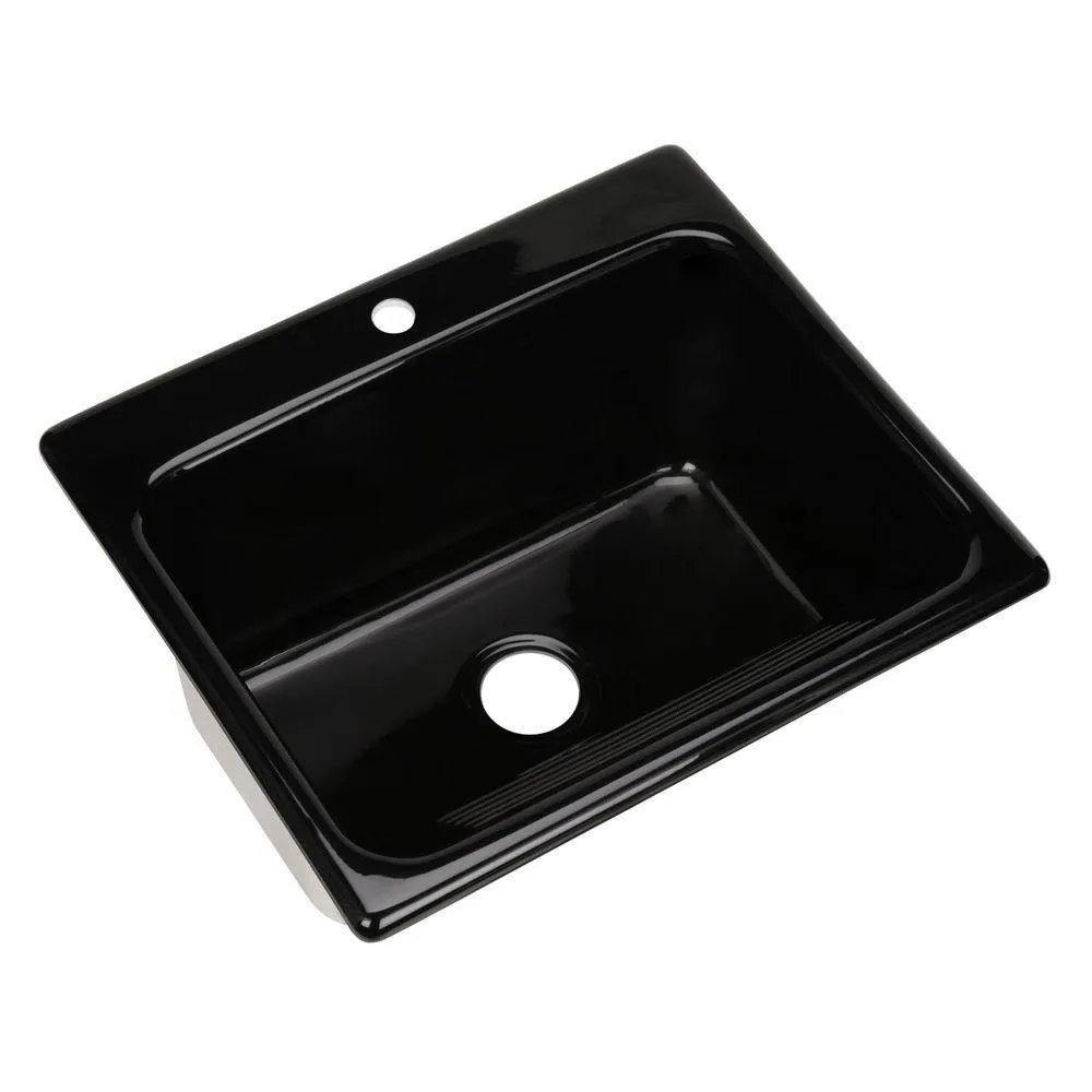 Kensington Drop-In Acrylic 25 in. 1-Hole Single Bowl Utility Sink in White, photo 4 of 17