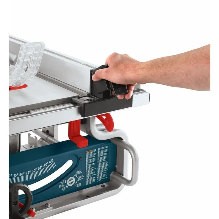 Bosch 15 Amp 10 in. Corded Portable Worksite Bench Table Saw with Smart Guard System and 24-Tooth Carbide Saw Blade, photo 4 of 11
