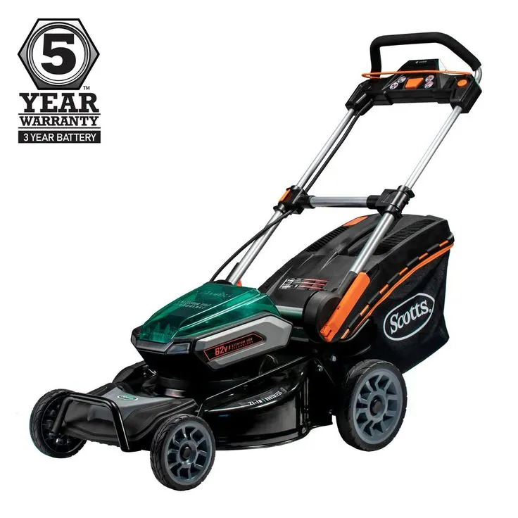 Scotts 21 in. 62-Volt Lithium-Ion Cordless Battery Walk Behind Push Mower with 5 Ah Battery and Charger Included, photo 5 of 10