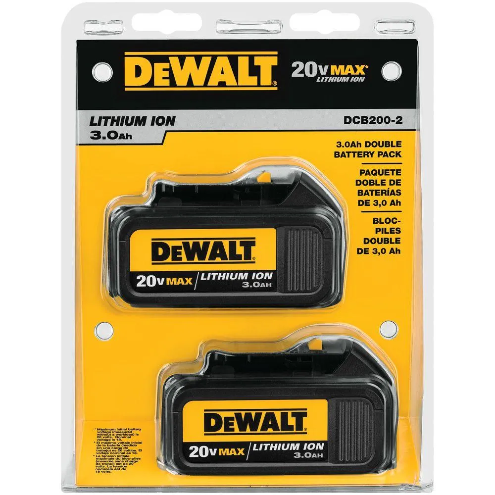 DEWALT 20-Volt MAX Premium Lithium-Ion 3.0Ah Battery Pack (2-Pack), photo 8 of 17