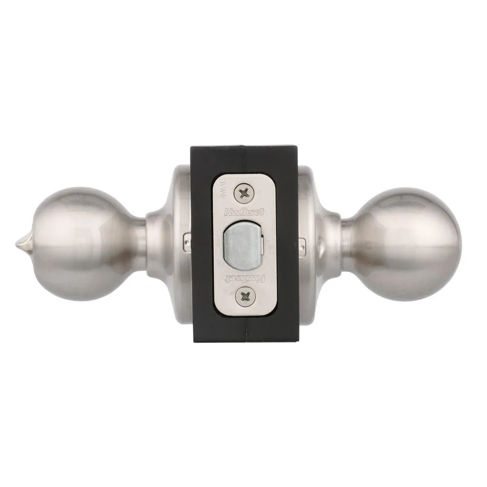 Polo Satin Nickel Bed/Bath Door Knob Featuring Microban Antimicrobial Technology, photo 2 of 11
