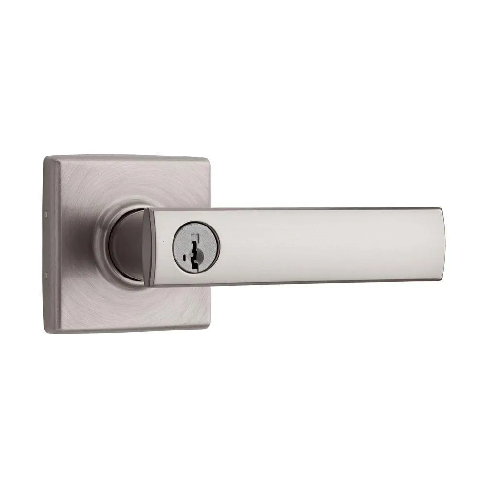 Vedani Square Venetian Bronze Entry Door Lever Featuring SmartKey Security, photo 2 of 4