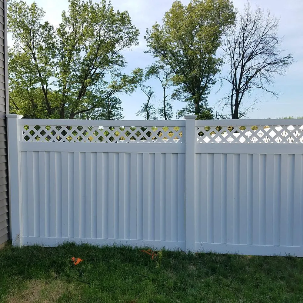 Weatherables Clearwater 6 ft. H x 8 ft. W White Vinyl Privacy Fence Panel Kit, photo 3 of 7