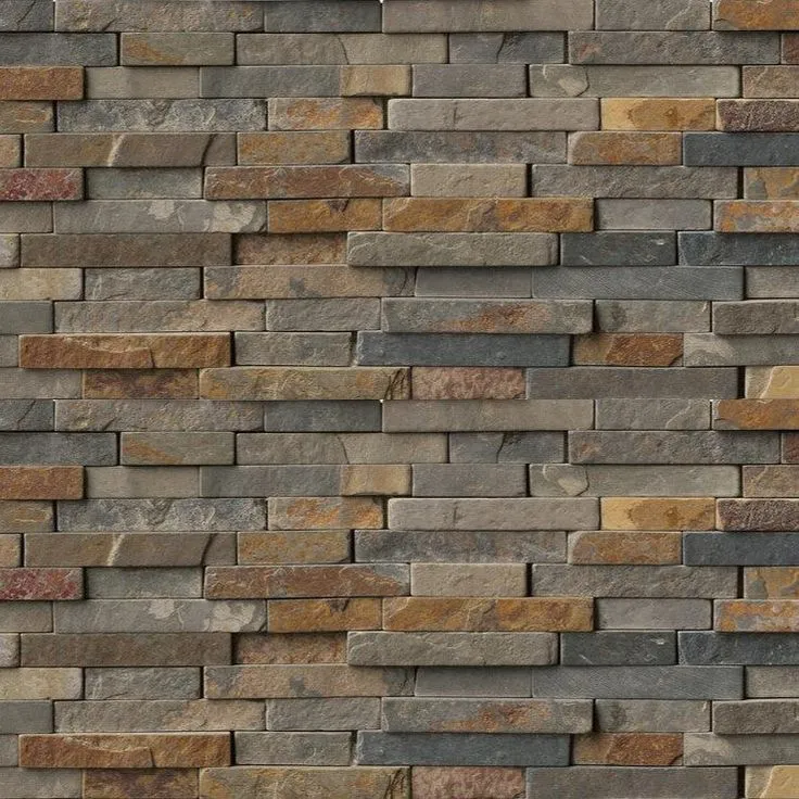 MSI Rustique Interlocking 8 in. x 18 in. x 10mm Textured Slate Mesh-Mounted Mosaic Wall Tile (10 sq. ft. / case), photo 2 of 2