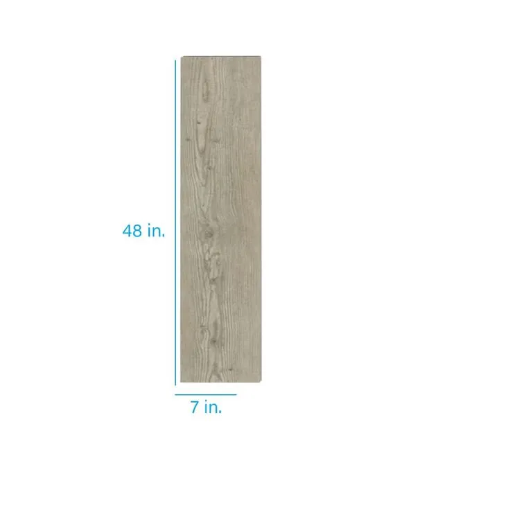 Style Selections Ashen Oak 12-mil x 7-in W x 48-in L Waterproof Interlocking Luxury Vinyl Plank Flooring, photo 5 of 8