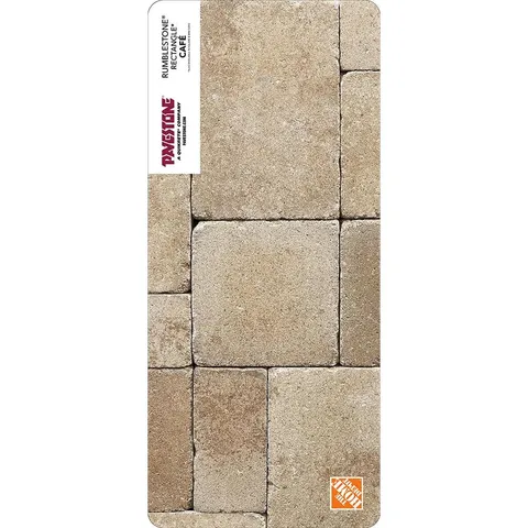 Paper Sample Only of RumbleStone 10.5 × 7 in Cafe Rectangle Concrete Paver