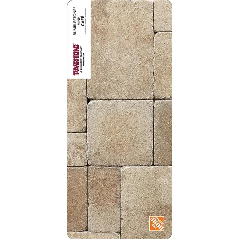 Paper Sample Only of RumbleStone Mini 7 × 3.5 × 1.75 in Cafe Concrete Paver