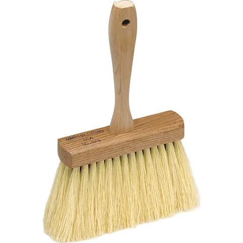 Wood/Natural Fiber Concrete Brush — 12 in. Length