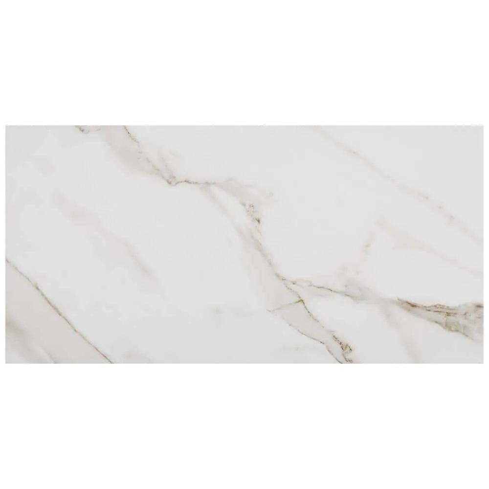 Marazzi Sanden Calacatta Gold Marble Matte 12 in. x 24 in. Glazed Porcelain Floor and Wall Tile, 15.6 sq. ft. per Case, photo 2 of 9